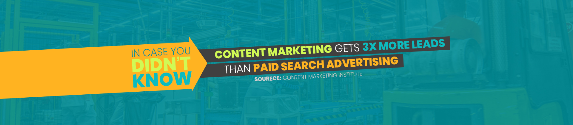 Content marketing gets 3x more leads than paid search advertising 