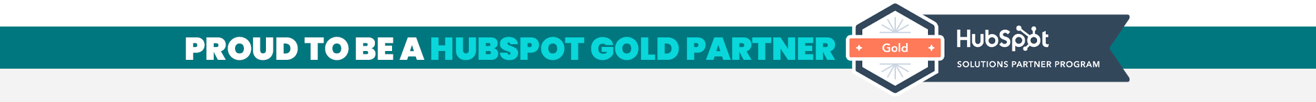 Proud HubSpot Gold Partner