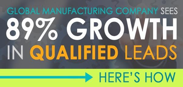 Manufacturing Company Sees 89% Growth in Qualified Leads: Here's How.